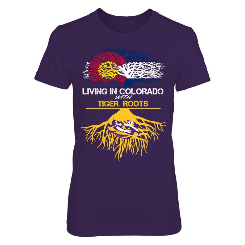 Lsu Tigers T-shirt For Women - Living Roots Colorado - Gildan Women's T-shirt - Louisiana - Free Shipping - Officially Licensed Apparel