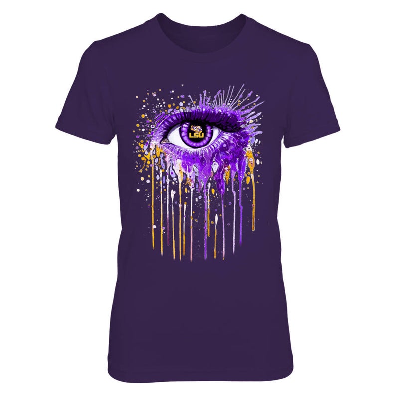 Lsu Tigers T-shirt For Women - Tigers Eye - Gildan Women's T-shirt - Louisiana - Free Shipping - Officially Licensed Fashion Sports Apparel