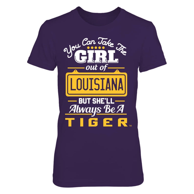 Take The Girl Out - Lsu Tigers T-shirt For Women - Gildan Women's T-shirt - Louisiana - Free Shipping - Officially Licensed Sports Apparel