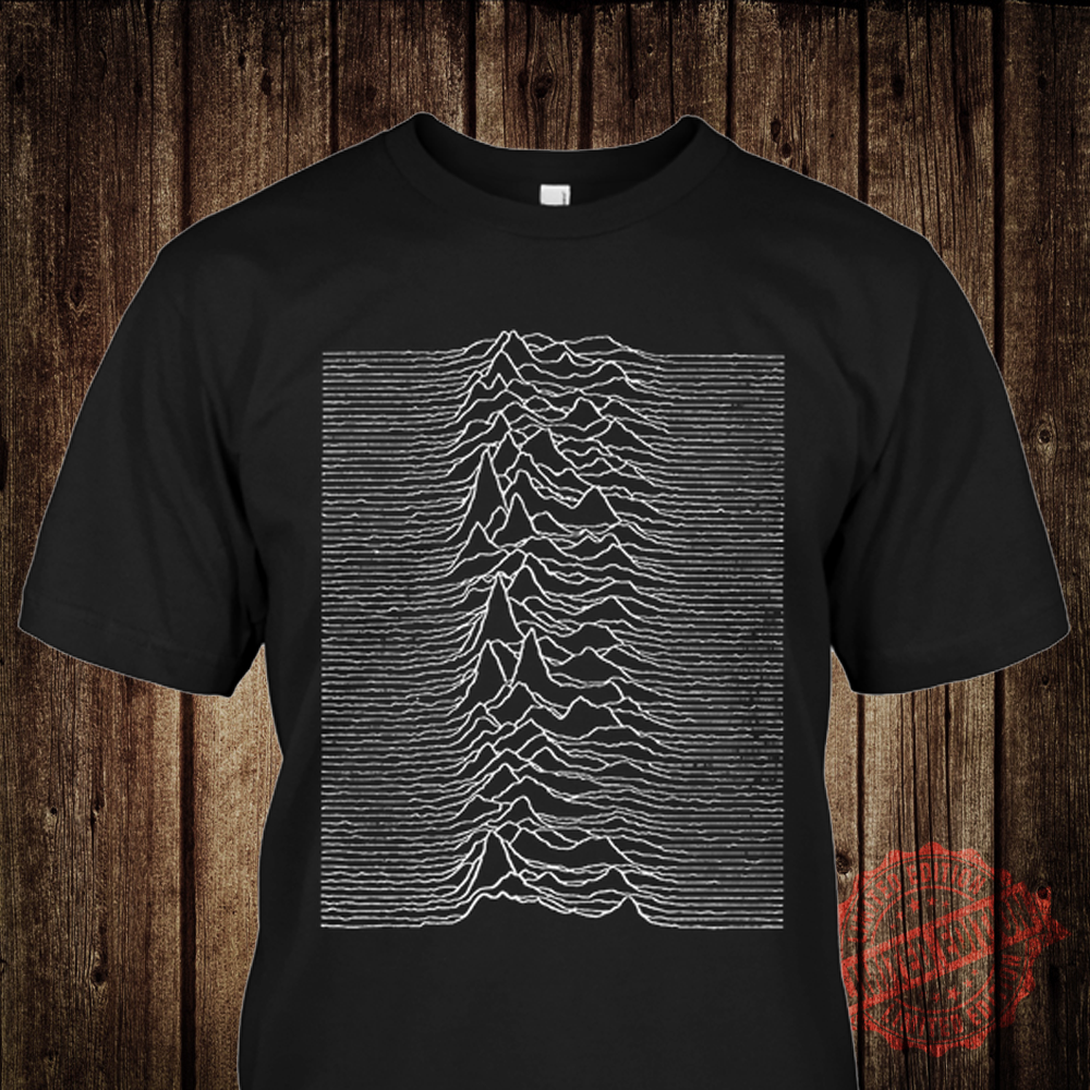 Joy Division Unknown Pleasures Ian Curtis Vintage Men's Cotton Black T-Shirt